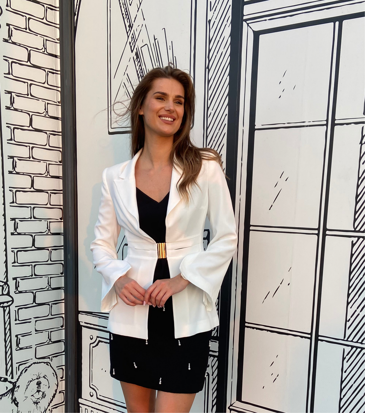 Sophistique White Blazer