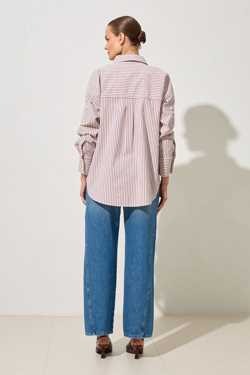 Over size embellished shirt