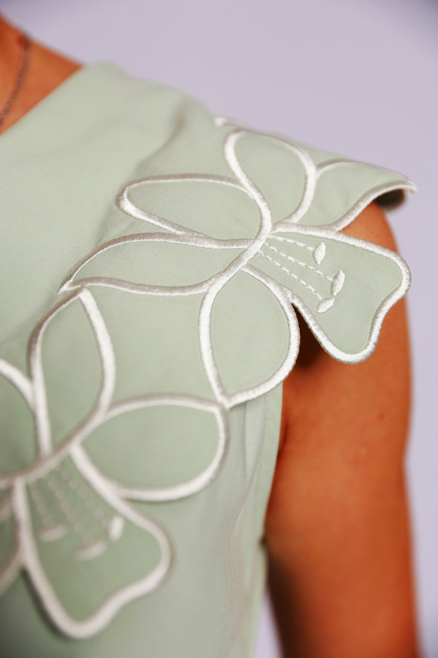 Mint Green Wrap Dress