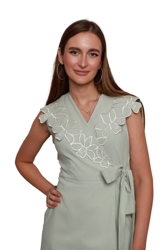 Mint Green Wrap Dress