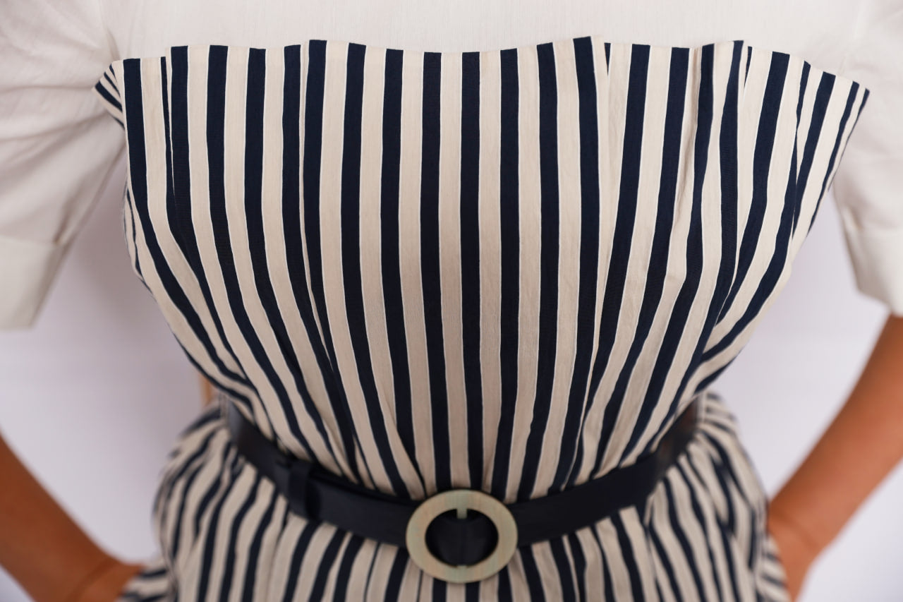 Classic Chic Striped Blouse