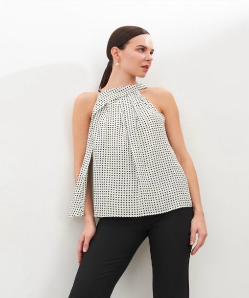 Black & White Checkered Top