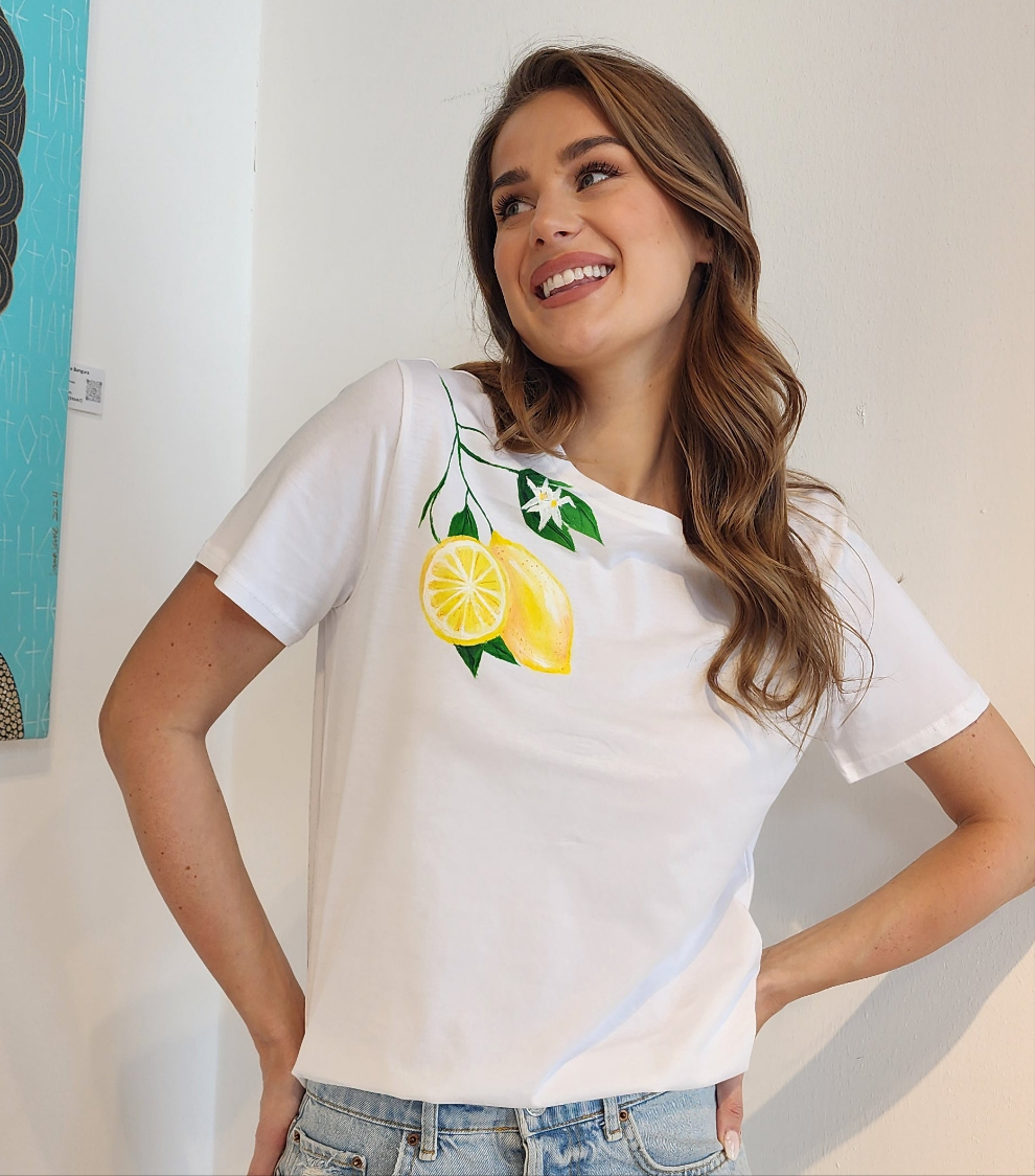 Lemon White T-Shirt